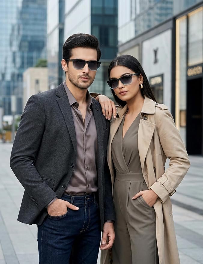 Fastrack Unisex Polarized Square Sunglasses - Image 2