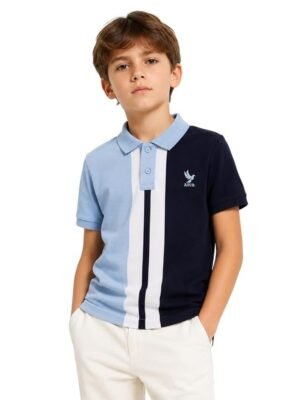 Alan Jones Clothing Boys' Color Block Polo T-Shirt