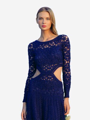 Alnich Night Dress Navy